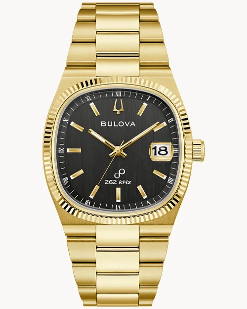 Black Dial Stainless Steel Bracelet Super Seville 97B246 | Bulova Black Dial Stainless Steel Bracelet Super Seville 97B246 | Bulova